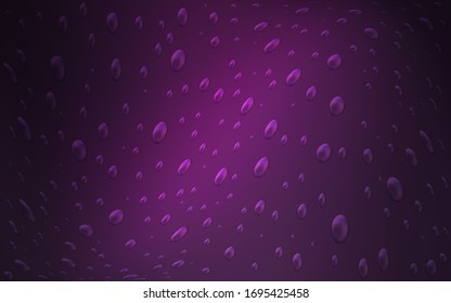 Dark Pink vector pattern with spheres. Blurred bubbles on abstract background with colorful gradient. Completely new template for your brand book.