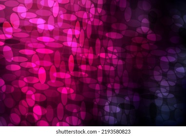Dark Pink vector pattern with spheres. Beautiful colored illustration with blurred circles in nature style. Pattern for textures of wallpapers.