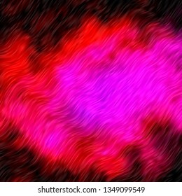 Dark Pink vector pattern with wry lines. Abstract illustration with bandy gradient lines. Template for cellphones.