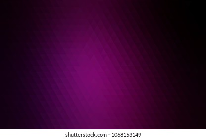 Dark Pink vector polygon abstract template. A sample with polygonal shapes. Triangular pattern for your business design.