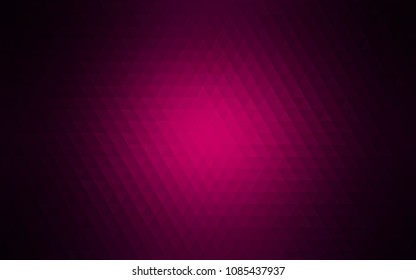 Dark Pink vector polygon abstract template. Brand-new colored illustration in blurry style with gradient. A new texture for your design.