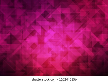 Dark Pink vector polygon abstract polygon abstract. Creative illustration in halftone style with gradient. A completely new template for your business design.