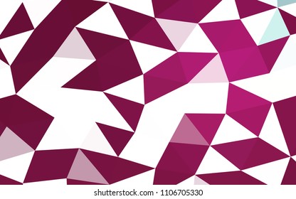 Dark Pink vector polygon abstract polygon abstract. Geometric illustration in Origami style with gradient.  The best triangular design for your business.