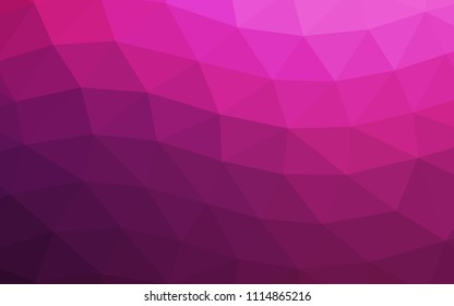Dark Pink vector polygon abstract polygon abstract. An elegant bright illustration with gradient. Brand new design for your business.