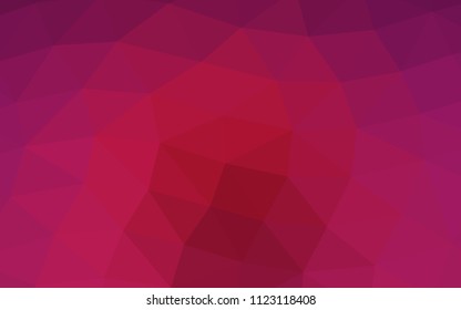 Dark Pink vector polygon abstract polygon abstract. A sample with polygonal shapes. The elegant pattern can be used as part of a brand book.