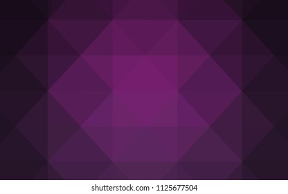 Dark Pink vector polygon abstract layout. Colorful illustration in polygonal style with gradient. A completely new template for your banner.
