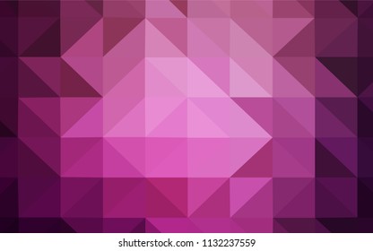 Dark Pink vector polygon abstract backdrop. Creative geometric illustration in Origami style with gradient. Pattern for a brand book's backdrop.