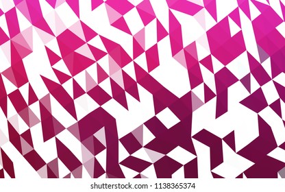 Dark Pink vector polygon abstract background. Shining illustration, which consist of triangles. Brand new style for your business design.
