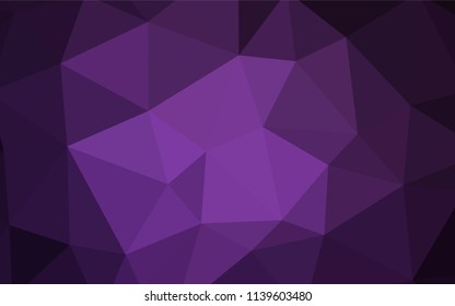 Dark Pink vector polygon abstract background. Modern abstract illustration with triangles. Template for cell phone's backgrounds.