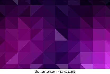 Dark Pink vector polygon abstract background. Creative geometric illustration in Origami style with gradient. Best triangular design for your business.