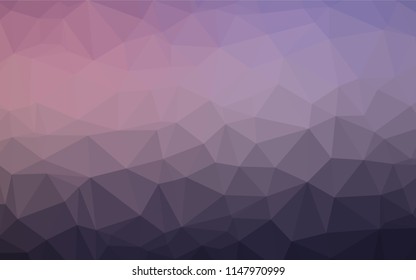 Dark Pink vector polygon abstract layout. Shining colored illustration in a Brand new style. The completely new template can be used for your brand book.
