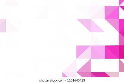 Dark Pink vector polygon abstract background. Elegant bright polygonal illustration with gradient. New template for your brand book.