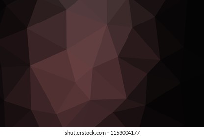 Dark Pink vector polygon abstract background. Geometric illustration in Origami style with gradient.  Template for cell phone's backgrounds.