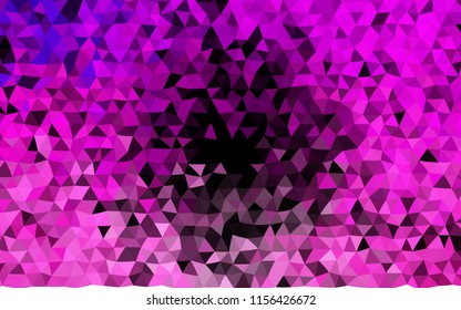 Dark Pink vector polygon abstract pattern. Creative geometric illustration in Origami style with gradient. A completely new design for your business.