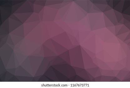 Dark Pink vector polygon abstract backdrop. An elegant bright illustration with gradient. A completely new template for your business design.