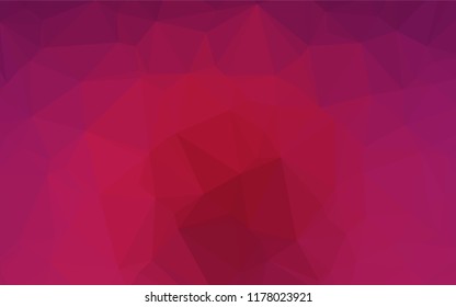 Dark Pink vector polygon abstract layout. Colorful illustration in abstract style with gradient. Brand new style for your business design.