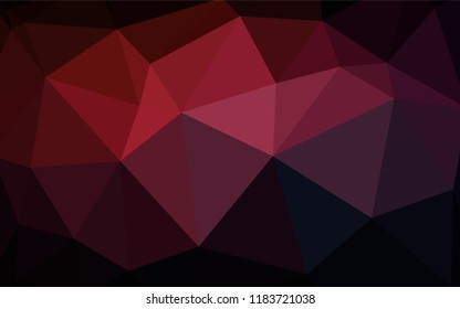 Dark Pink vector polygon abstract backdrop. Glitter abstract illustration with an elegant triangles. A new texture for your web site.