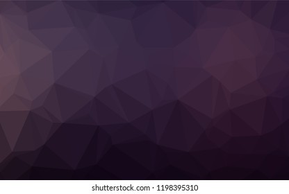 Dark Pink vector polygon abstract layout. Modern geometrical abstract illustration with gradient. A new texture for your design.