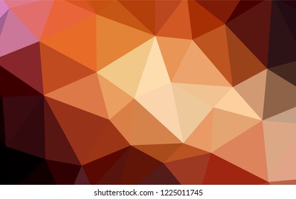 Dark Pink vector polygon abstract layout. Creative geometric illustration in Origami style with gradient. Completely new template for your banner.