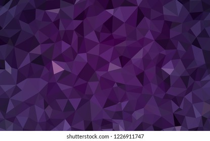 Dark Pink vector polygon abstract background. A sample with polygonal shapes. Brand new design for your business.