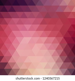 Dark Pink vector polygon abstract background. A sample with polygonal shapes. Completely new template for your banner.