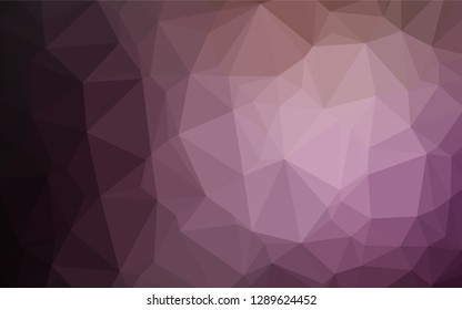 Dark Pink vector polygon abstract layout. A completely new color illustration in a vague style. Brand new style for your business design.
