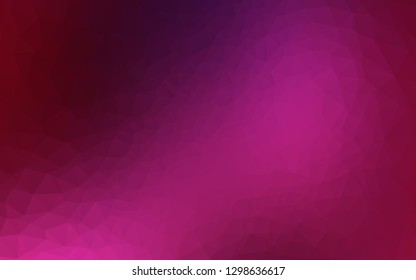 Dark Pink vector polygon abstract background. Colorful illustration in abstract style with gradient. Elegant pattern for a brand book.