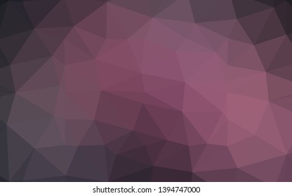 Dark Pink vector polygon abstract background. A sample with polygonal shapes. Elegant pattern for a brand book.