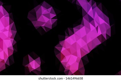 Dark Pink vector polygon abstract layout. Colorful illustration in abstract style with gradient. Brand new design for your business.