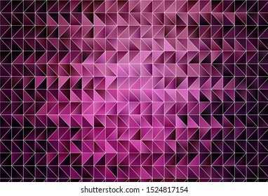 Dark Pink vector polygon abstract backdrop. Creative geometric illustration in Origami style with gradient. Brand new design for your business.