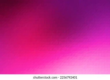 Dark Pink vector polygon abstract background. A vague abstract illustration with gradient. Completely new template for your business design.