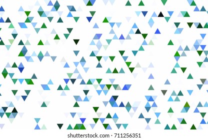 Dark Pink vector polygon abstract template. A completely new color illustration in a vague style. Triangular pattern for your business design.