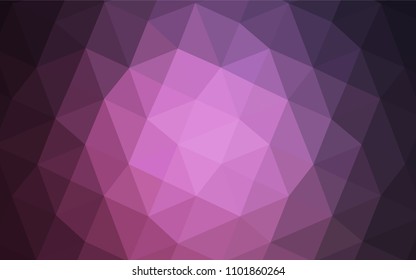 Dark Pink vector polygonal background. Creative geometric illustration in Origami style with gradient. The best triangular design for your business.