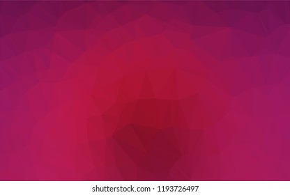 Dark Pink vector polygonal background. Modern geometrical abstract illustration with gradient. The textured pattern can be used for background.