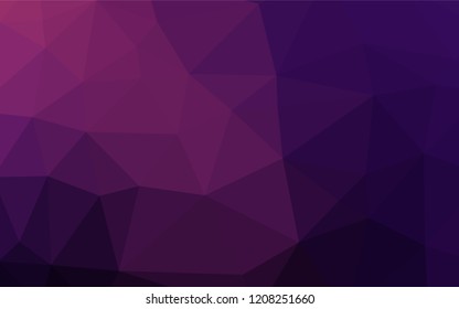 Dark Pink vector polygonal background. An elegant bright illustration with gradient. Brand new style for your business design.