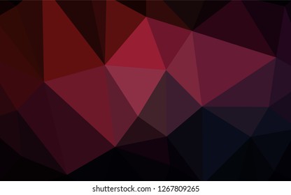 Dark Pink vector polygonal background. Geometric illustration in Origami style with gradient.  A new texture for your web site.