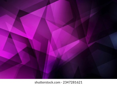 Dark Pink vector polygonal background. Polygonal abstract illustration with gradient. Textured pattern for your backgrounds.