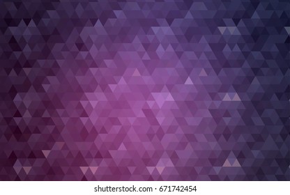 Dark Pink vector polygonal background. Creative geometric illustration in Origami style with gradient. Triangular pattern for your business design.