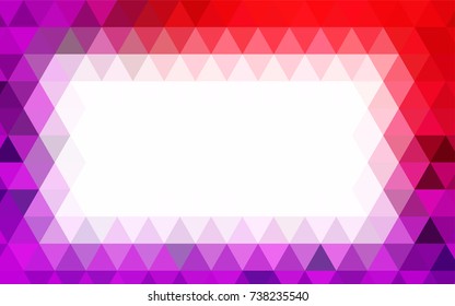 Dark Pink vector polygonal background. A completely new color illustration in a vague style. A new texture for your design.