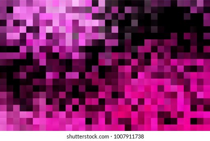 Dark Pink vector polygonal illustration, which consist of rectangles. Rectangular pattern for your business design. Geometric background in Origami style with gradient. 