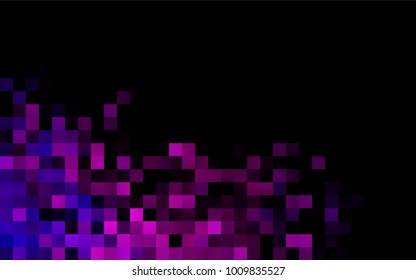 Dark Pink vector polygonal illustration, which consist of rectangles. Rectangular pattern for your business design. Geometric background in Origami style with gradient. 
