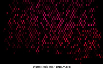 Dark Pink vector polygonal illustration, which consist of rectangles. Rectangular pattern for your business design. Geometric background in Origami style with gradient. 