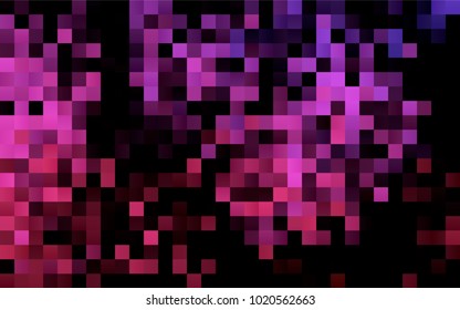 Dark Pink vector polygonal illustration consisting of rectangles. Rectangular design for your business. Creative geometric background in origami style with gradient.