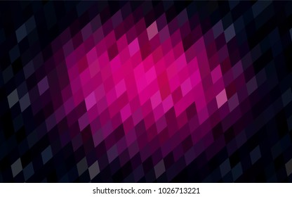 Dark Pink vector polygonal illustration consisting of rectangles. Rectangular design for your business. Creative geometric background in origami style with gradient.