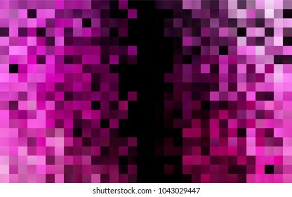 Dark Pink vector polygonal illustration, which consist of rectangles. Rectangular pattern for your business design. Geometric background in Origami style with gradient. 