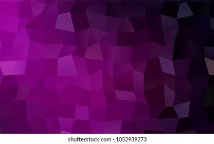 Dark Pink vector polygonal illustration consisting of rectangles. Rectangular design for your business. Creative geometric background in origami style with gradient.