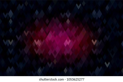 Dark Pink vector polygonal illustration, which consist of rectangles. Rectangular pattern for your business design. Geometric background in Origami style with gradient. 