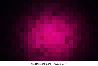 Dark Pink vector polygonal illustration consisting of rectangles. Rectangular design for your business. Creative geometric background in origami style with gradient.