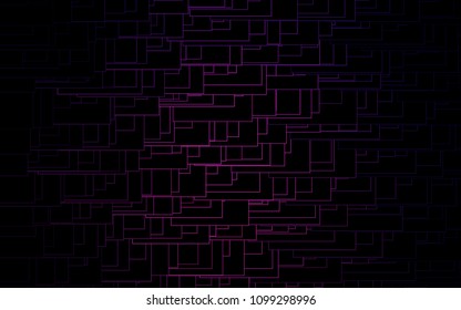 Dark Pink vector polygonal illustration, which consist of rectangles. Rectangular pattern for your business design. Geometric background in Origami style with gradient. 