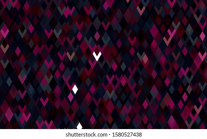 Dark Pink vector polygonal illustration, which consist of rectangles. Rectangular pattern for your business design. Geometric background in Origami style with gradient. 